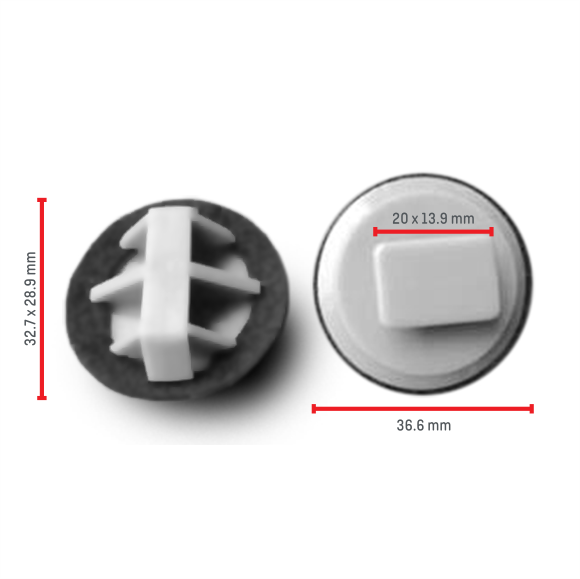 C1516 Clip - Each - Mazda BP4L51SJ3