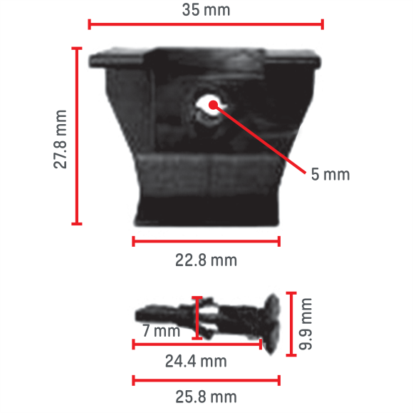 C898 Clip Packet 50 Ck4818