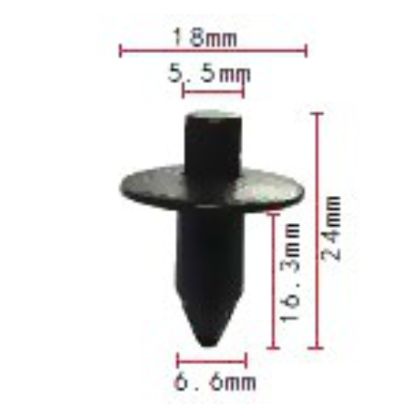 C189 Clip - Each - Ck485 Nissan #80999-05N07 Toyota #90467-07043
