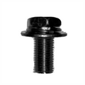 M8x25 12mm Long Bolt Sml Wash Black 25pk
