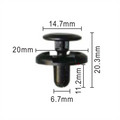 C1399 Clip - Each - Ck369 Toyota Oem: 90467-07164
