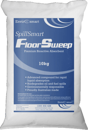 SpillSmart FloorSweep (10KG Bag). Premium Organic Cellulose Absorbent.