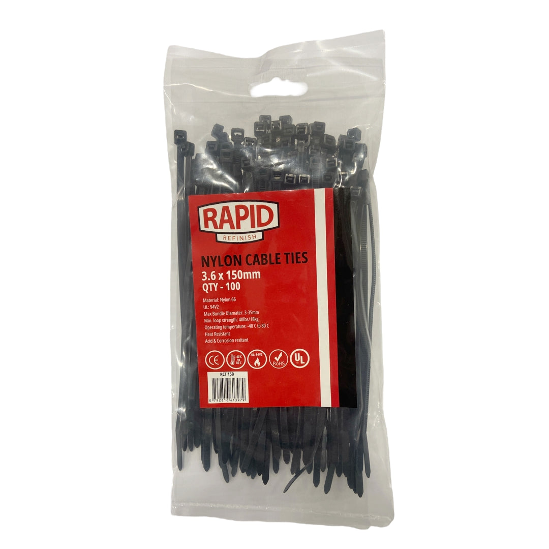 Nylon Cable Ties 3.6 X 150mm