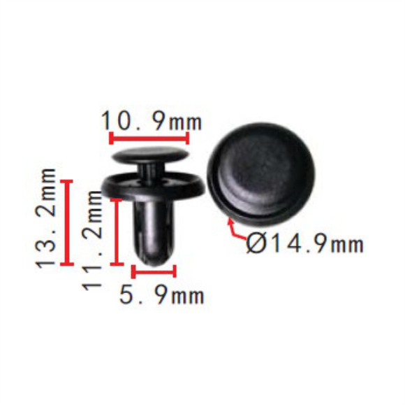 C1757 Clip Packet 50 Mitsubishi Subaru PF-C1757