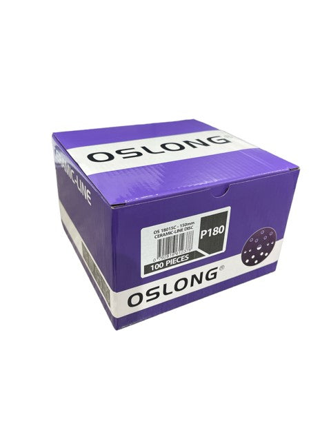 Oslong 240# Ceramic-line High Performance 150mm Disc 15 Hole (100pce Box)