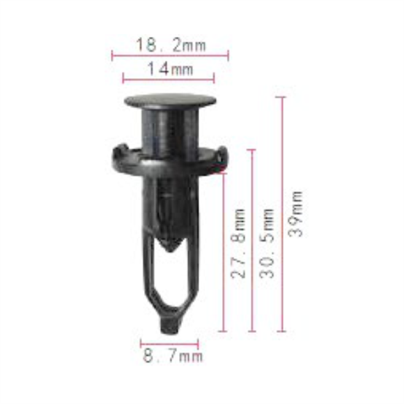C611 Clip - Each - Ck0440 52161-16010 Toyota