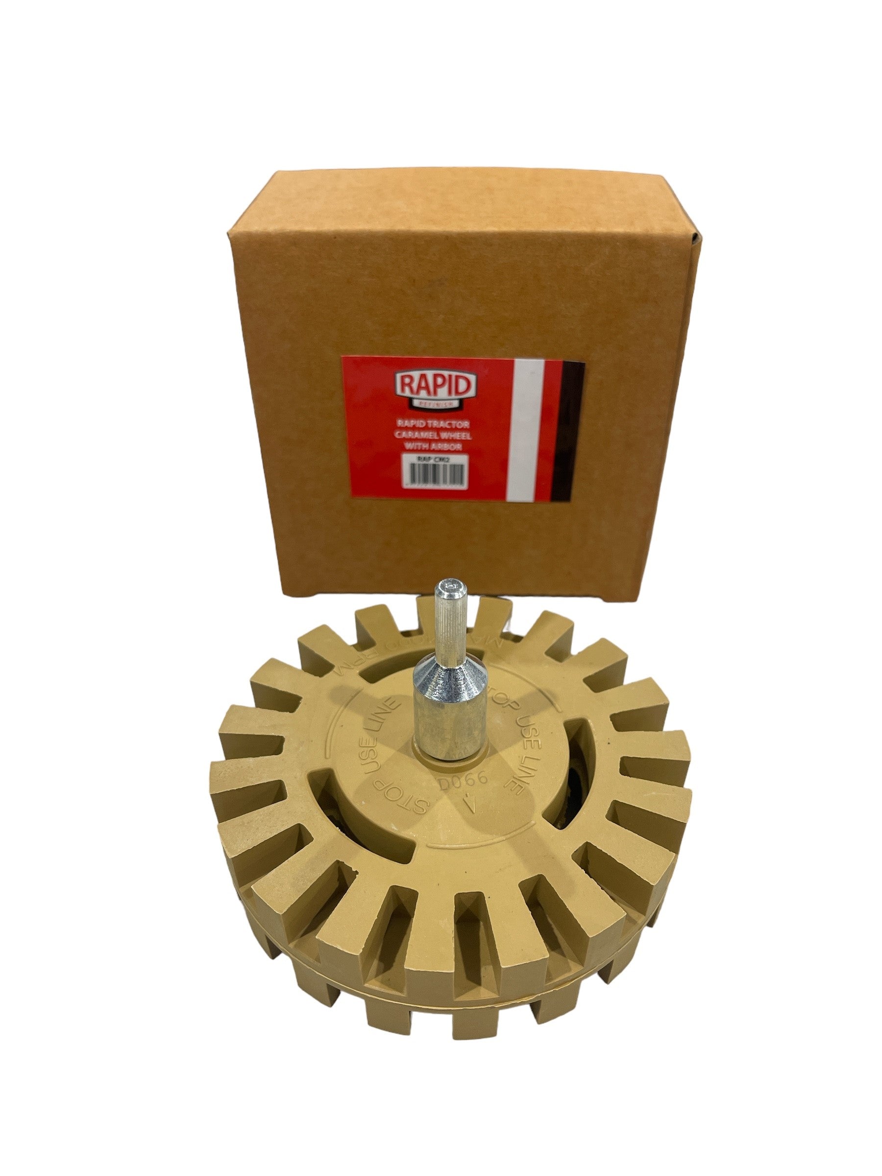Rapid Tractor Caramel Wheel Adhesive Eraser With Arbor