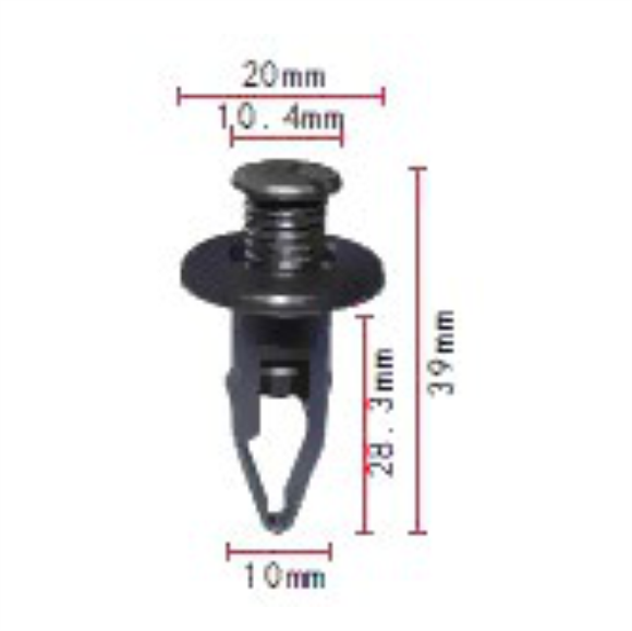 C115 Clip Packet 50 Ck115 Honda Oem: 91502sn4000