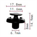 C337 Clip - Each - Ck337 3879-60010 Toyota