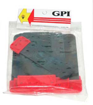 GPI Metal Spring Steel Blade Set 4 Applicator Spreader Red Handle