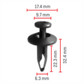 C46 Clip Packet 50 Ck37 N804570S, 20664092 GM MOTORS