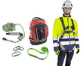 Maxisafe - Premium Roofers Kit with full body harness, 15m rope line, Twist Lock karabiner, & 2.0m sling, 140kg rating