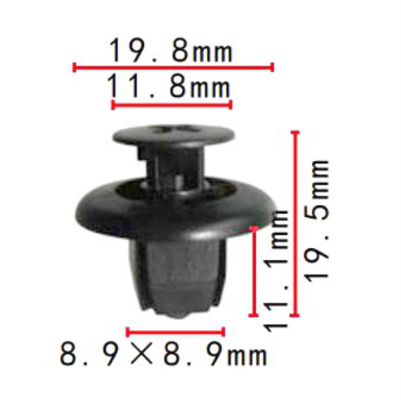 C803 Clip Packet 50 90467-09166 Toyota
