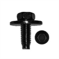 M6x18 10mm Long Bolt Lrg Wash Black 50pk