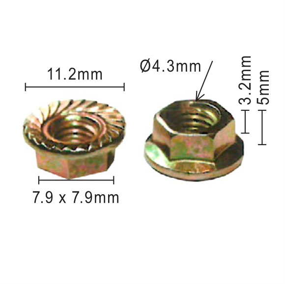 H2114 Clip - Each -  8mm Nut