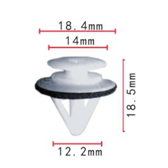 C1023 Clip - Each - Mazda Ck4779 Oem: G18k-51-sj3
