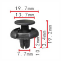C623 Clip Packet 50 91501-S04-003 Honda