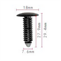 C582 Clip Packet 50 10121502, 6033082, 6033840, 390018-S GM Chrysler Ford