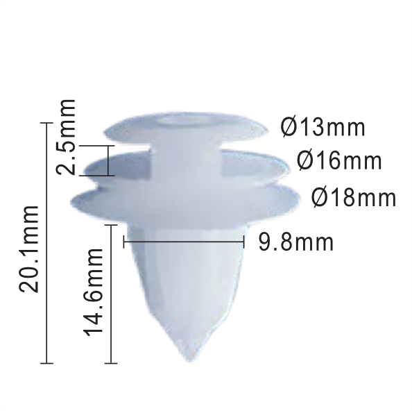 C391 Clip - Each - Toyota 66916-4A0A0 , 67771-B2010