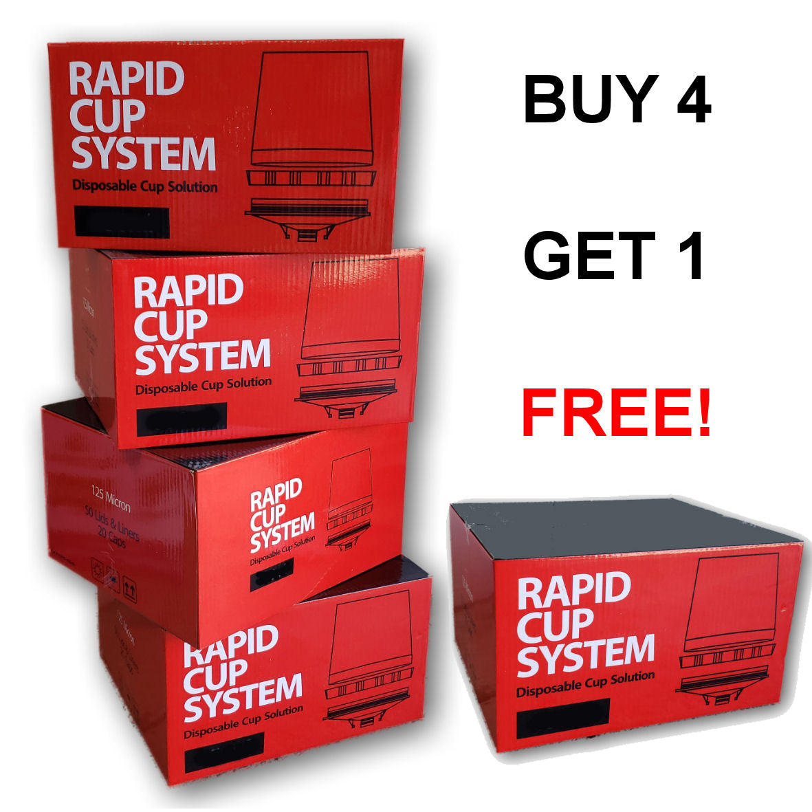 Rapid PPS 1 Cup System 850ml - Buy 4 Boxes Get 1 Free!