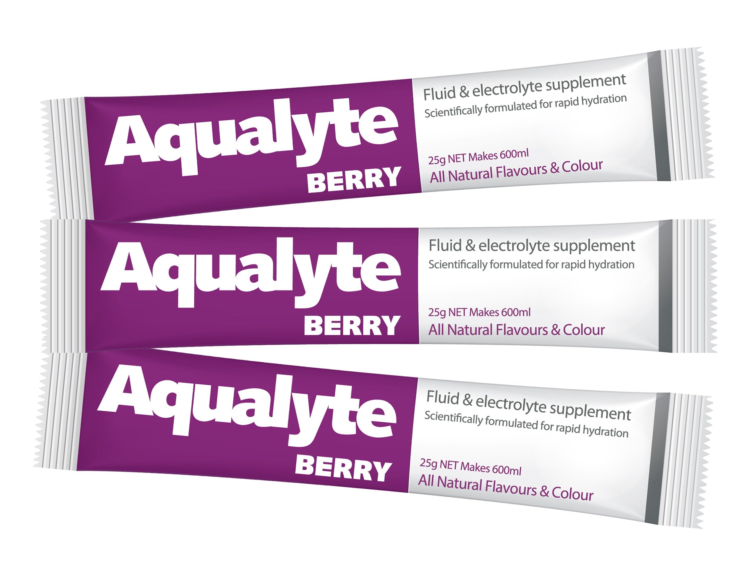 Aqualyte Electrolyte Powder Berry Flavour Sachets 25g x 50