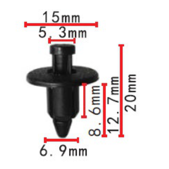 C564 Clip Packet 50 90044-68061 GM MOTORS