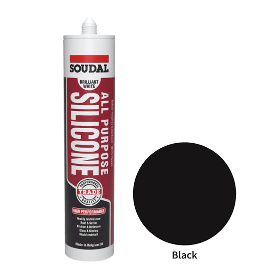 All Purpose Silicone Black (Colorbond Night Sky) 300ml - Box x12 Tubes