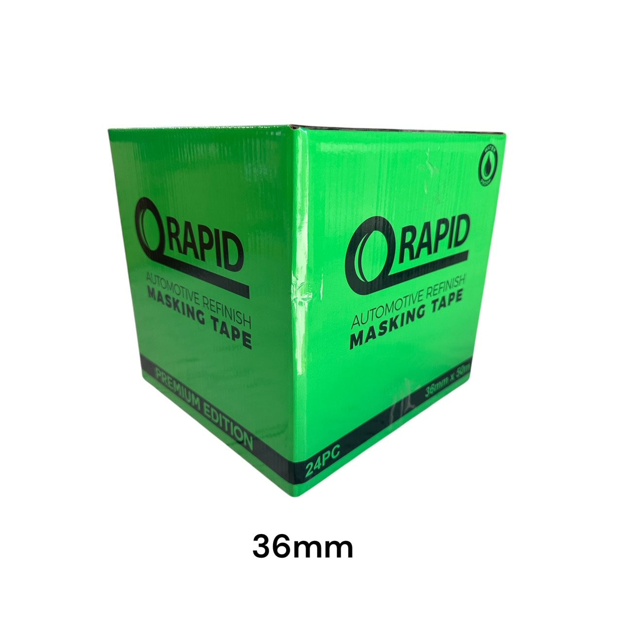 Rapid Masking Tape Green 36mm X 50m - Box of 24 Rolls