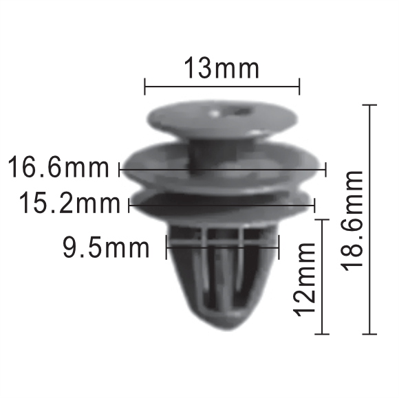 C625 Clip Packet 50 Ck8725 91560-S84-A11 Honda Acura