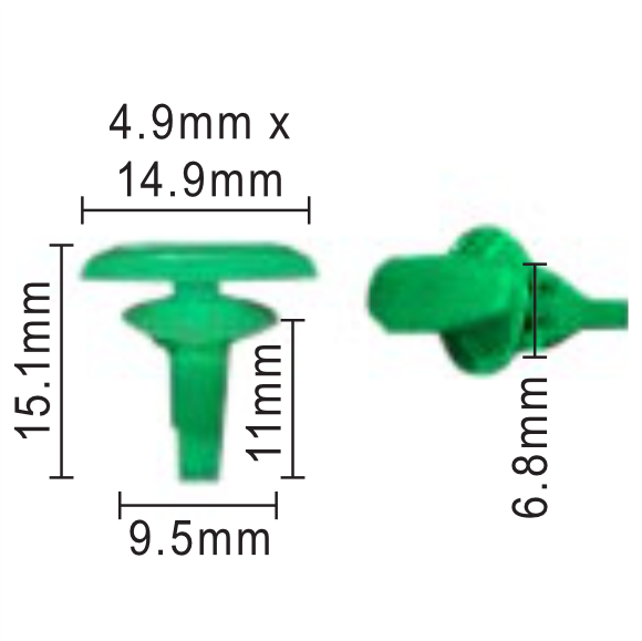 C1503 Clip - Each - Ck56 Honda, Nissan 72311S5S003, 8085089961, 8085089919
