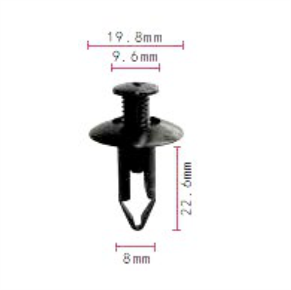 C338 Clip - Each - Ck338  63878-01E10, 01553-04183 Nissan