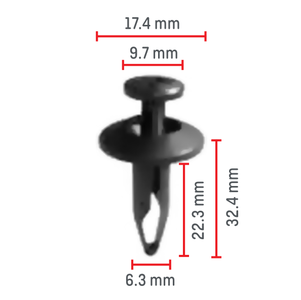 C46 Clip - Each - Ck37 N804570S, 20664092 GM MOTORS