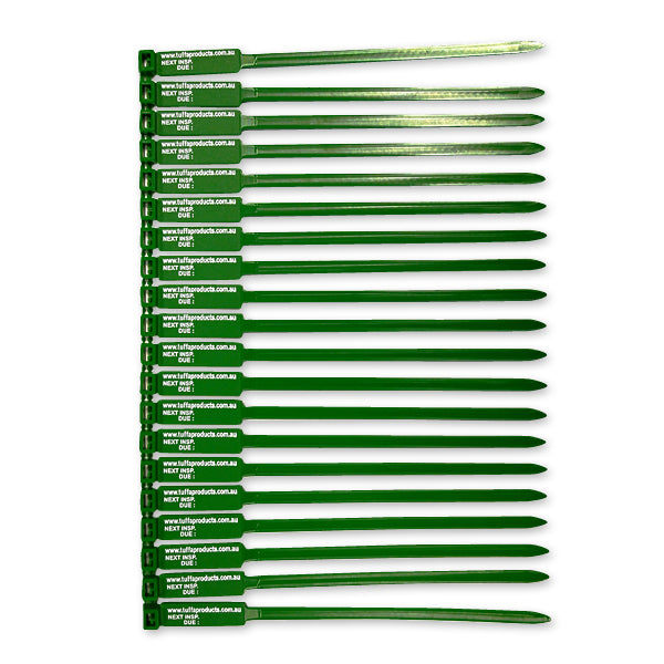 Tuffa - ST02 Green 175mm Sling & Rope Tuffa Tags - Next Insp Due