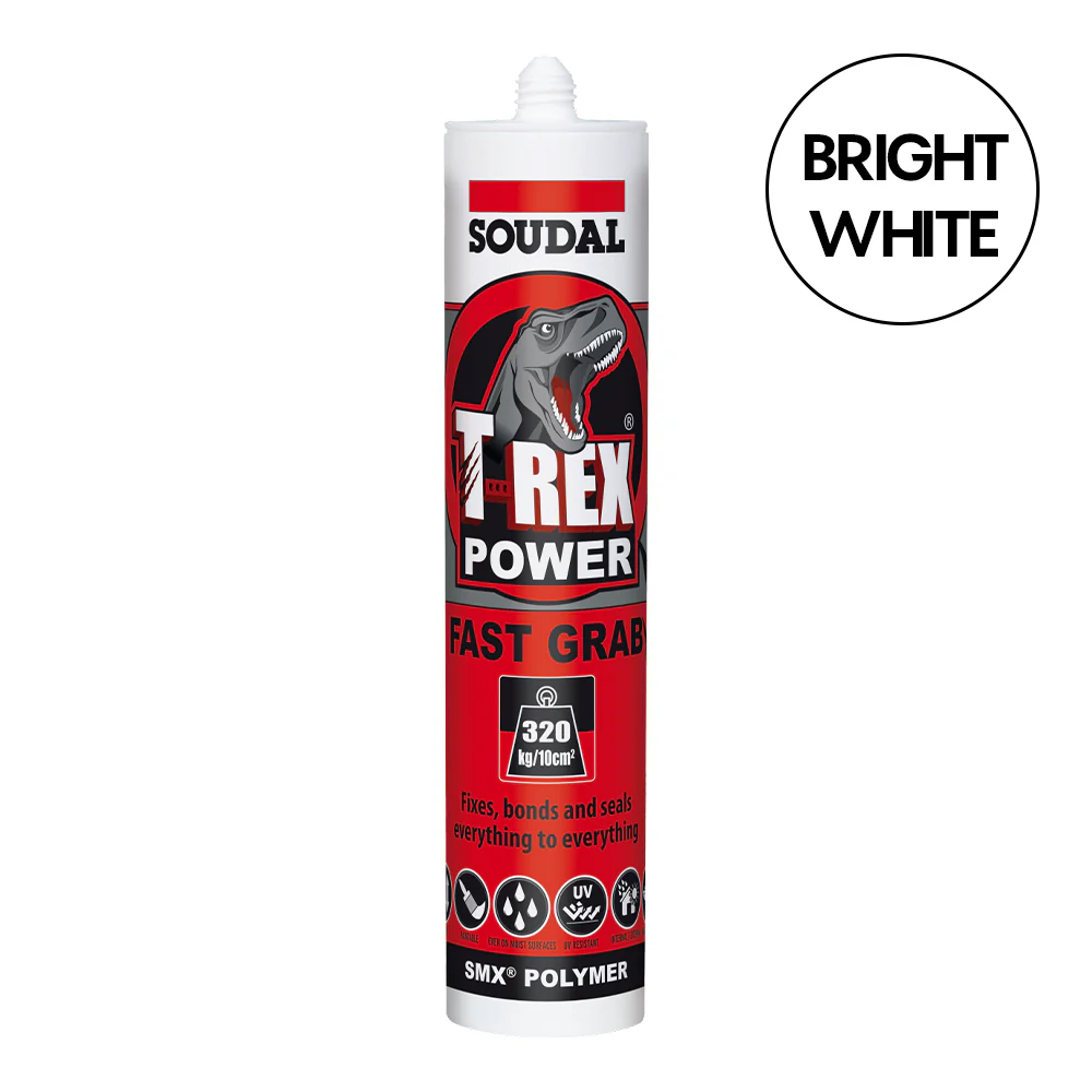 T-Rex Fast Grab Bright White 290ml - Box x12 Tubes