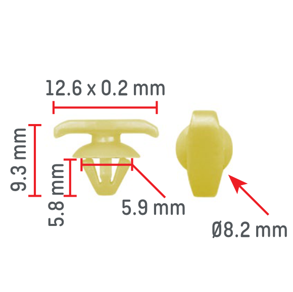 C1788 Clip - Each - PF-C1788 VW