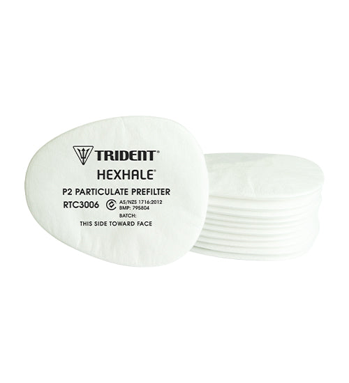 Respirator TRIDENT® HEXHALE® P2 Particulate PreFilter (10 pieces/5 pair)