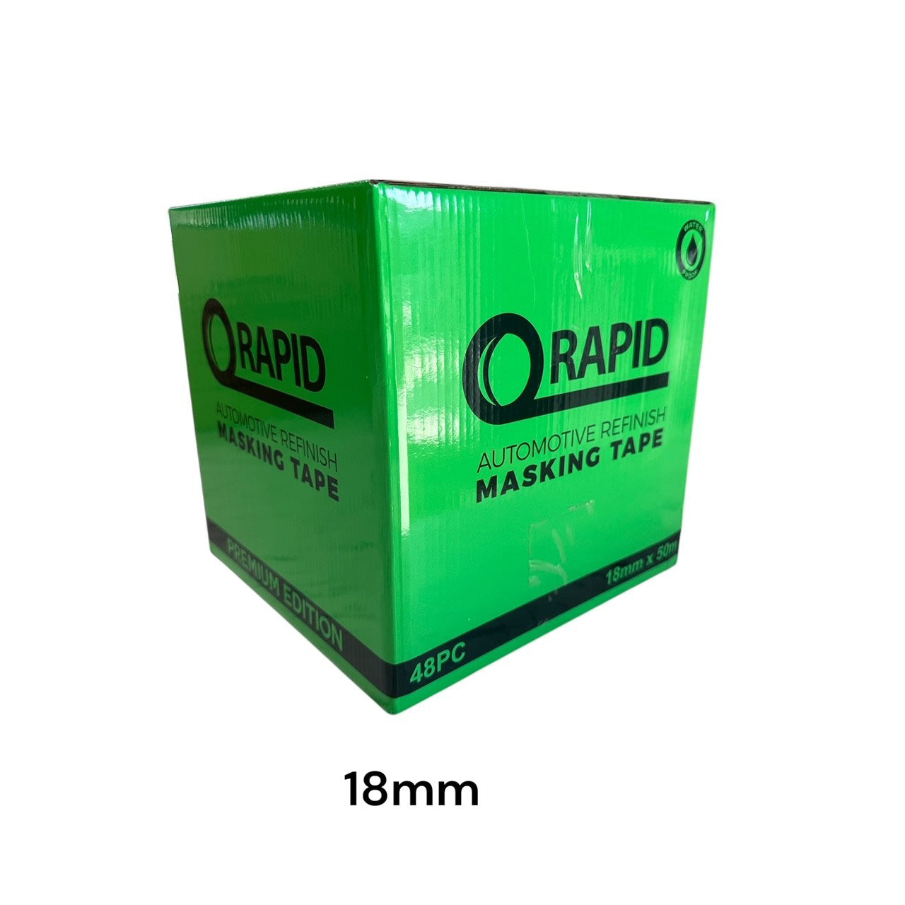 Rapid Masking Tape Green 18mm X 50m - Box of 48 Rolls