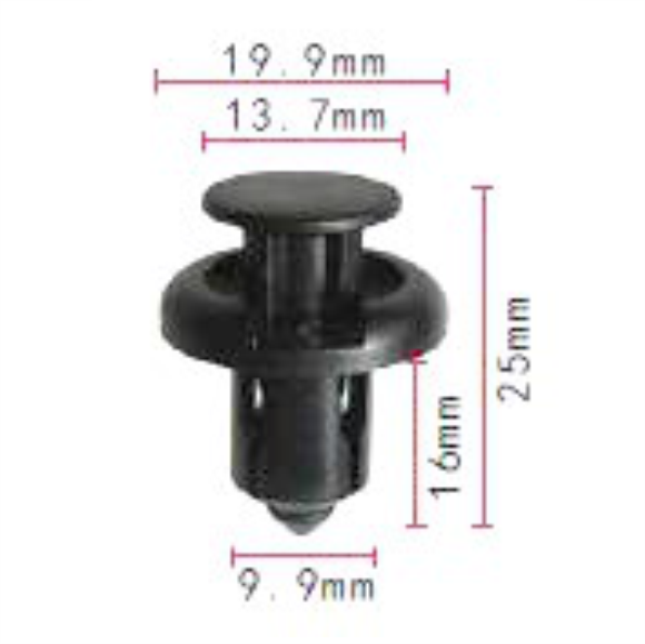 C634 Clip - Each - Ck041 91503-SZ3-003, 91503-SZ5-003 Honda