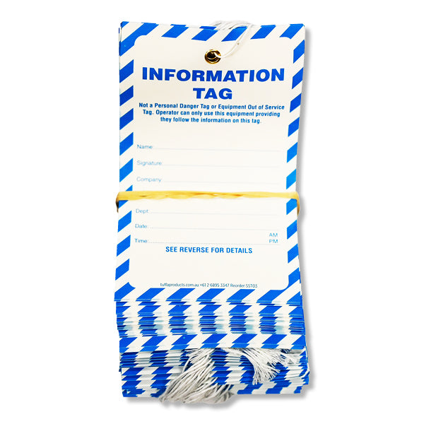 Tuffa - Information Synthetic Tags (pack of 100)