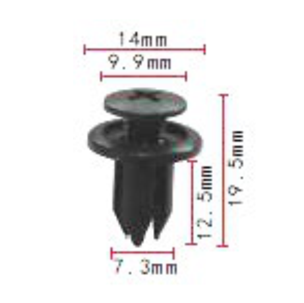 C175 Clip Packet 50 Ck29 Honda Mazda 90044-68040,N304-13-356-A, 94198687, 90657-SA6-0030