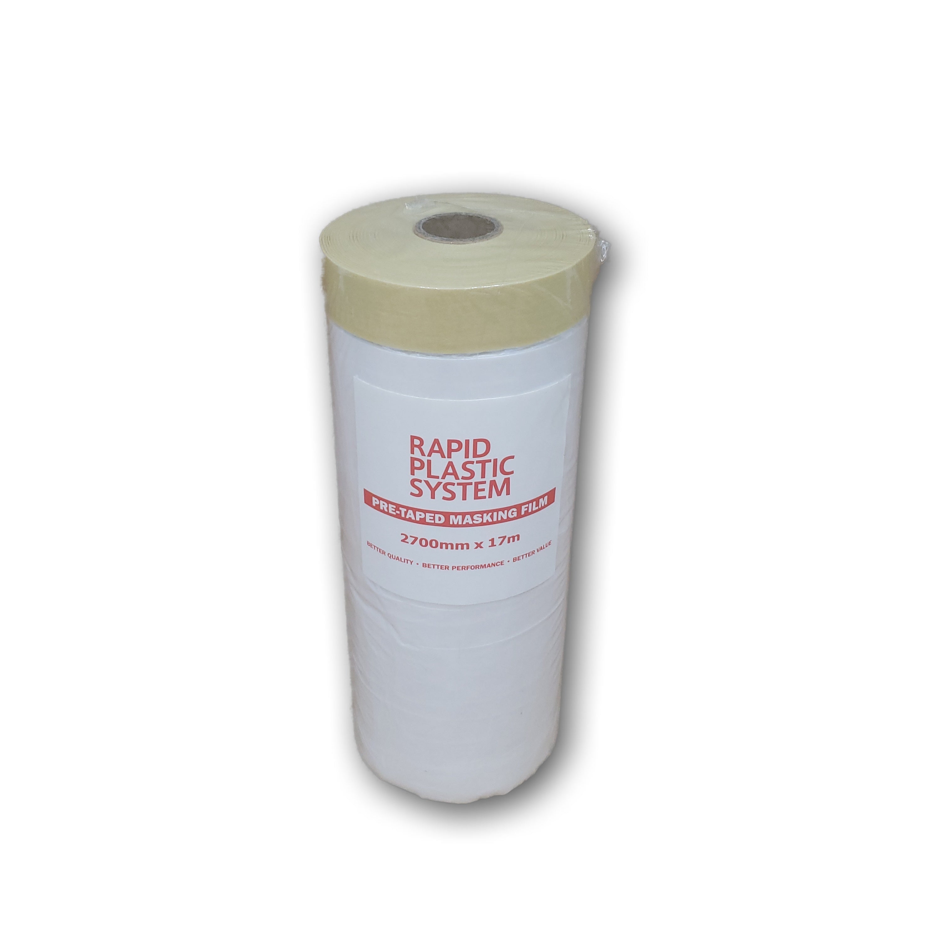 Rapid Pre Taped Masking Film Refill 2.7m X 17m X 8mic (30 Carton)
